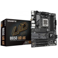 GIGABYTE B650 UD AX Placa Base - Compatible con CPUs AMD Ryzen Serie 9000, VRM de 6+2+2 fases, hasta 7600MHz DDR5 (OC), 1x PCIe 5.0 + 2x PCIe 4.0 M.2, LAN GbE, Wi-Fi 6, USB 3.2 Gen 2